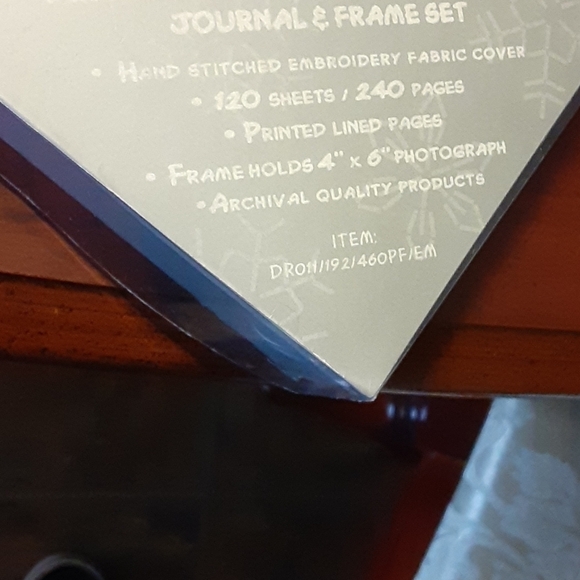 Embroidered Journal and Frame Set NWT - Picture 3 of 6